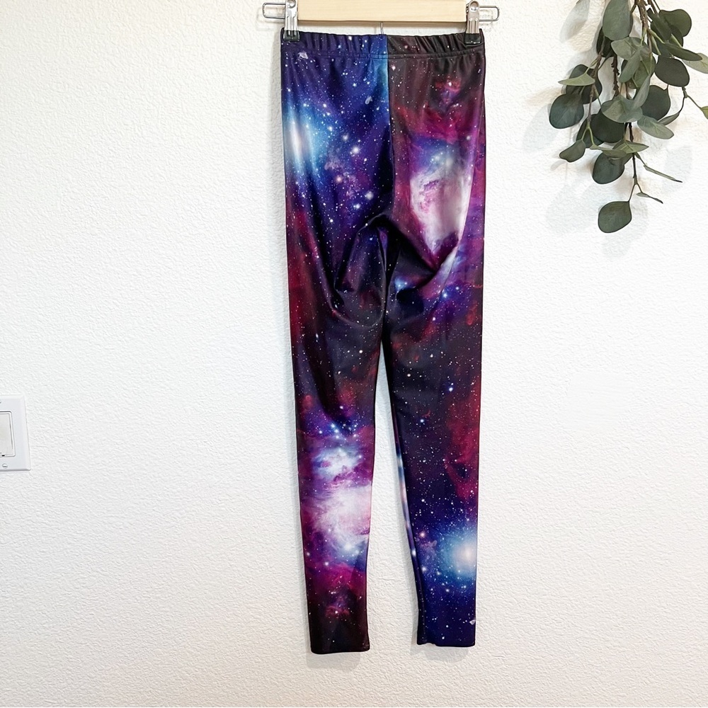 Blackmilk- Purple/Pink Galaxy Leggings Small - Picture 5 of 8